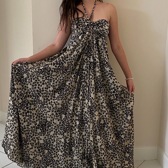 MICHELLE MASON/MASON BLACK AND CREAM FLORAL PRINT - Picture 2 of 2